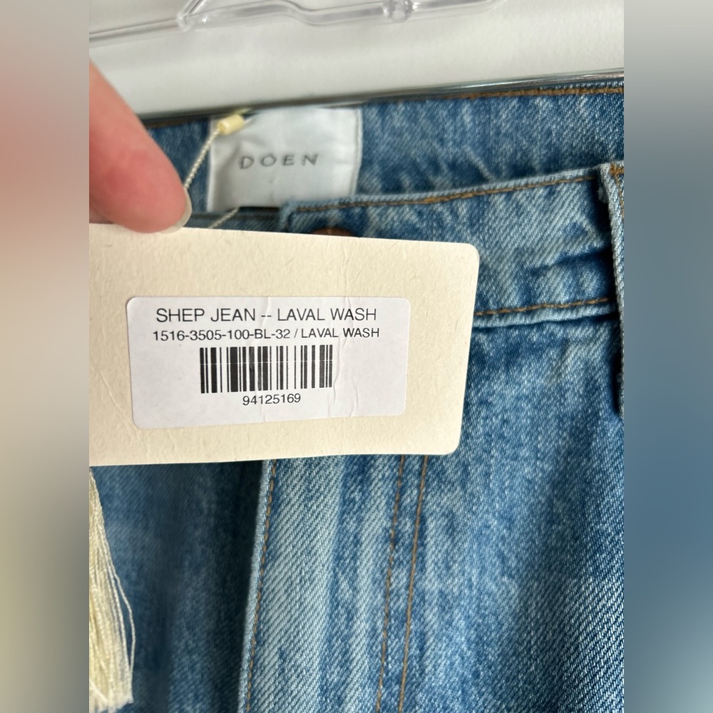 NWT DÔEN Shep Jeans | 90s Straight Leg Organic Cotton Denim Sz 32 - Picture 6 of 10